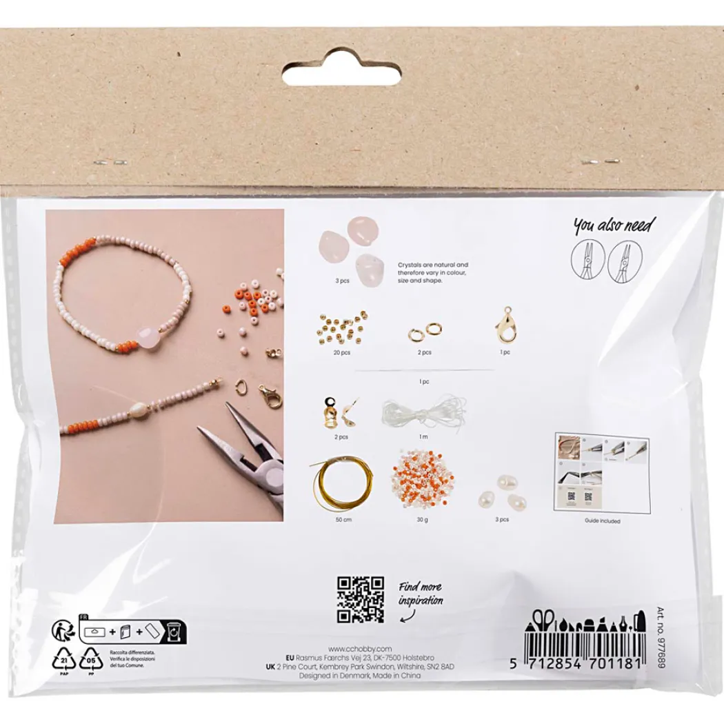 Mini DIY-kit Smycken Rosenkvarts