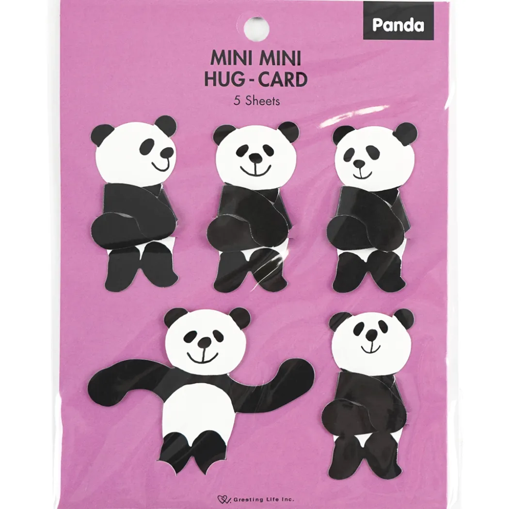 Mini-kort Panda 5-pack