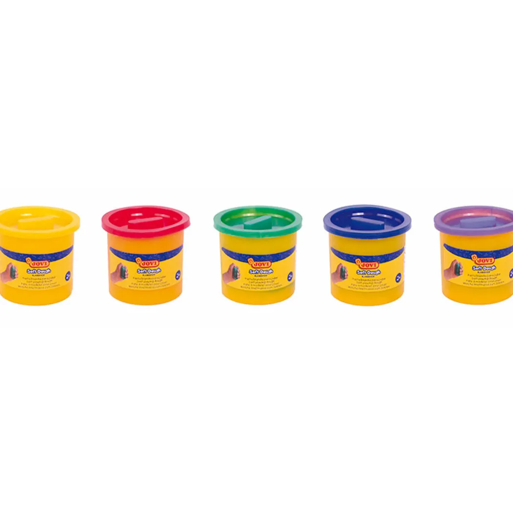 Mjuk leklera 5x110g Basfärger (2 år+)