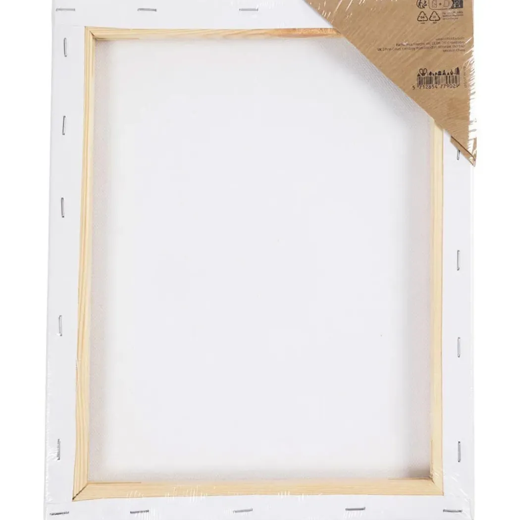 Målarduk med tryck 24x30cm 360g Vallmo