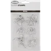 Motivstämplar Clear Stamps Blommor