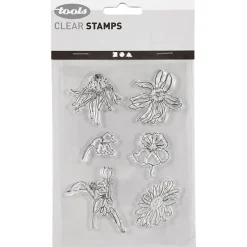 Motivstämplar Clear Stamps Blommor