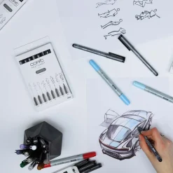 Multiliner Classic 8-set Black