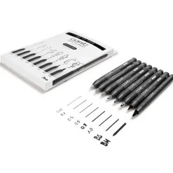 Multiliner Classic 8-set Black