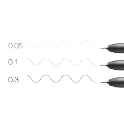 Multiliner Classic 3-set Black Fine