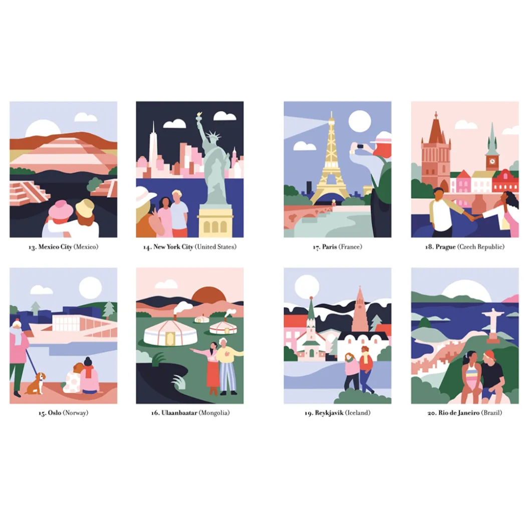 Mystery Coloring Around the World