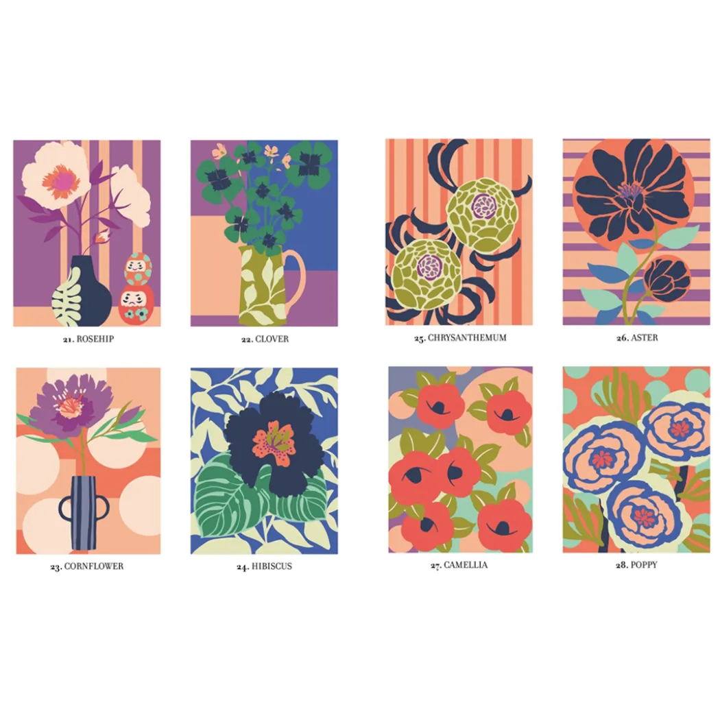 Mystery Coloring Flowers