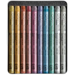 Neocolor I Pastellkritor Metallic 10-set