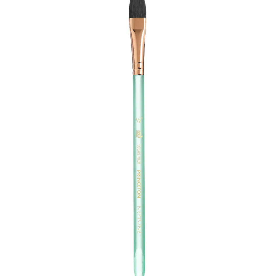 Neptune Syntetpensel kort skaft Aquarelle Flat St 1/2