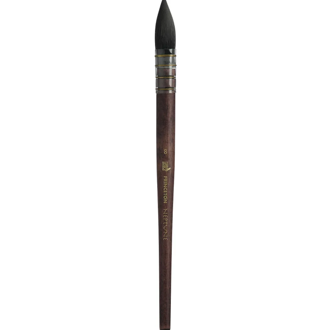 Neptune Syntetpensel kort skaft Quill St 8