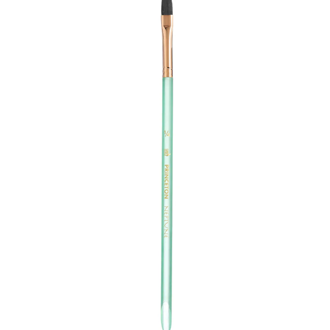 Neptune Syntetpensel kort skaft Aquarelle Flat St 1/4