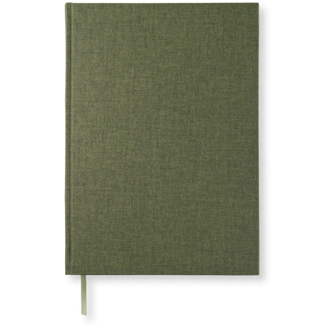 Notebook A4 Linjerad Khaki Green