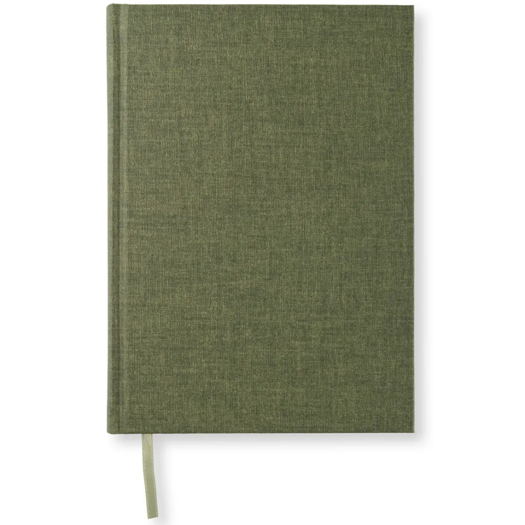 Notebook A5 Linjerad Khaki Green