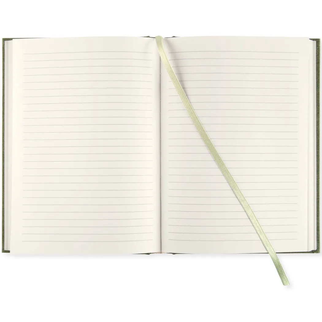Notebook A5 Linjerad Khaki Green
