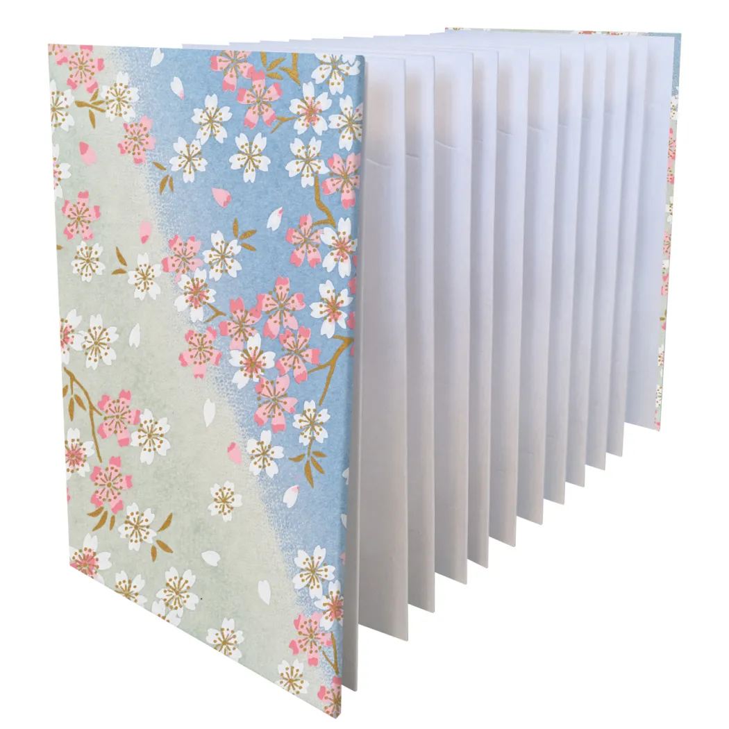 Notebook Goshuincho Blue Flower