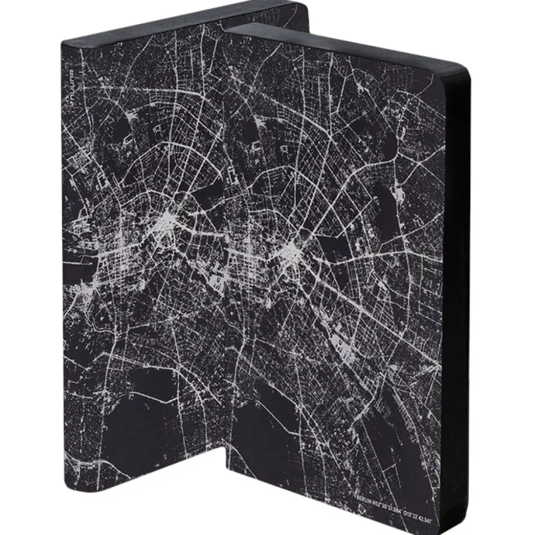 Notebook Graphic Traveller - Nightflight Berlin Silver