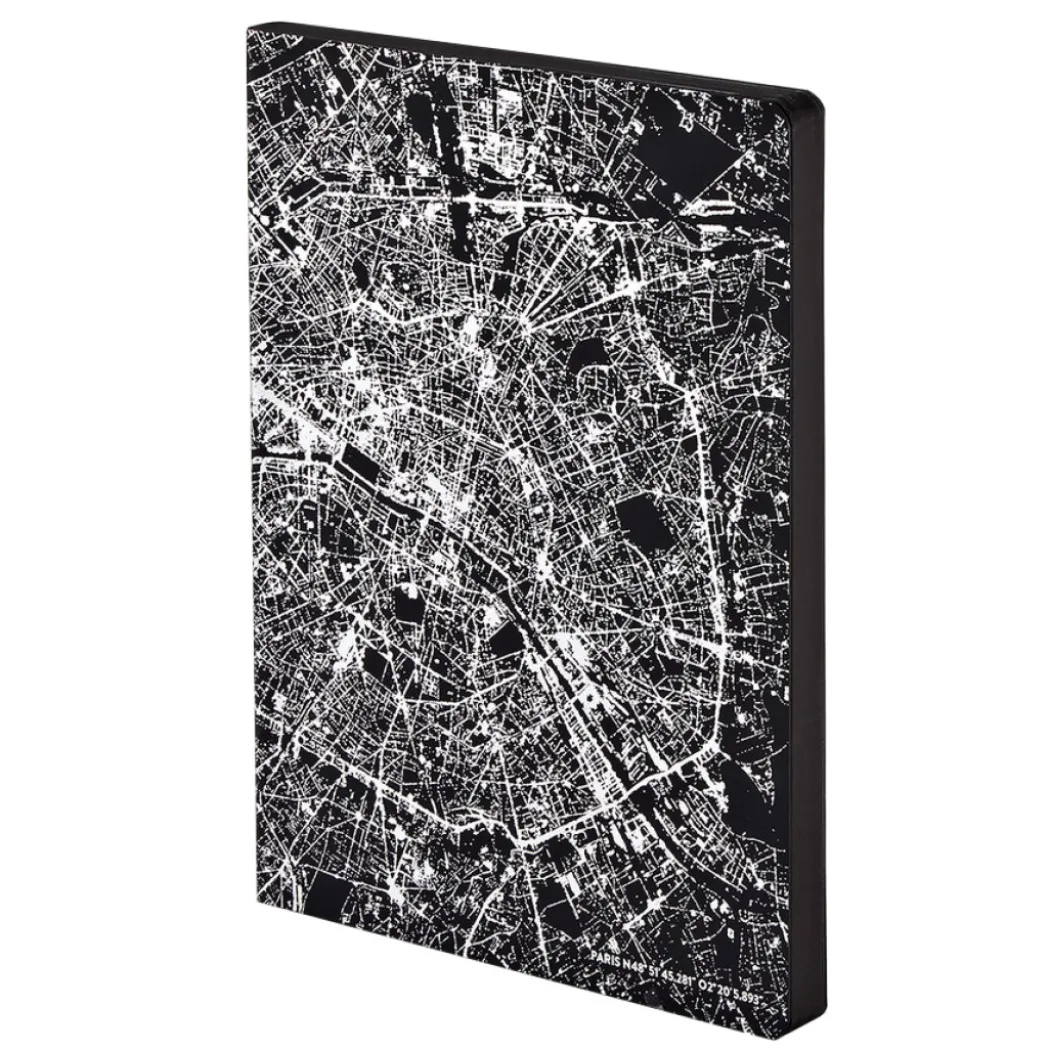 Notebook Graphic Traveller - Nightflight Paris Silver