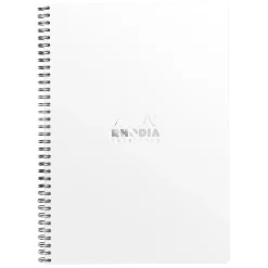 Notebook Spiral Vit A4 Linjerat