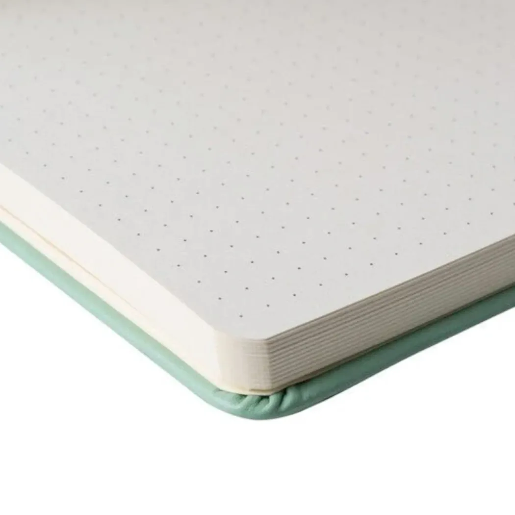 Notebook 20x20 cm Hard Cover Pale Patina Dotted