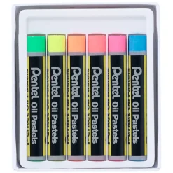 Oljepastell Fluo 6-set