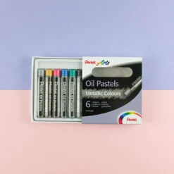 Oljepastell Metallic 6-set