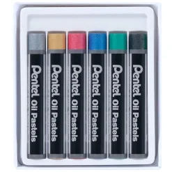 Oljepastell Metallic 6-set