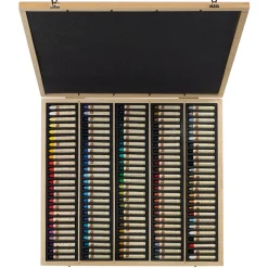 Oljepastell 5ml 120-set Träskrin