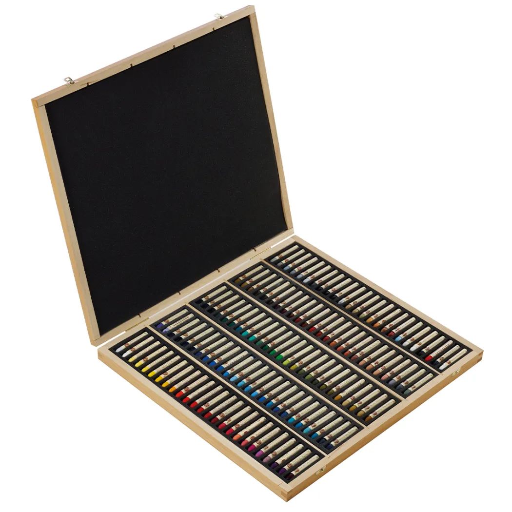 Oljepastell 5ml 120-set Träskrin