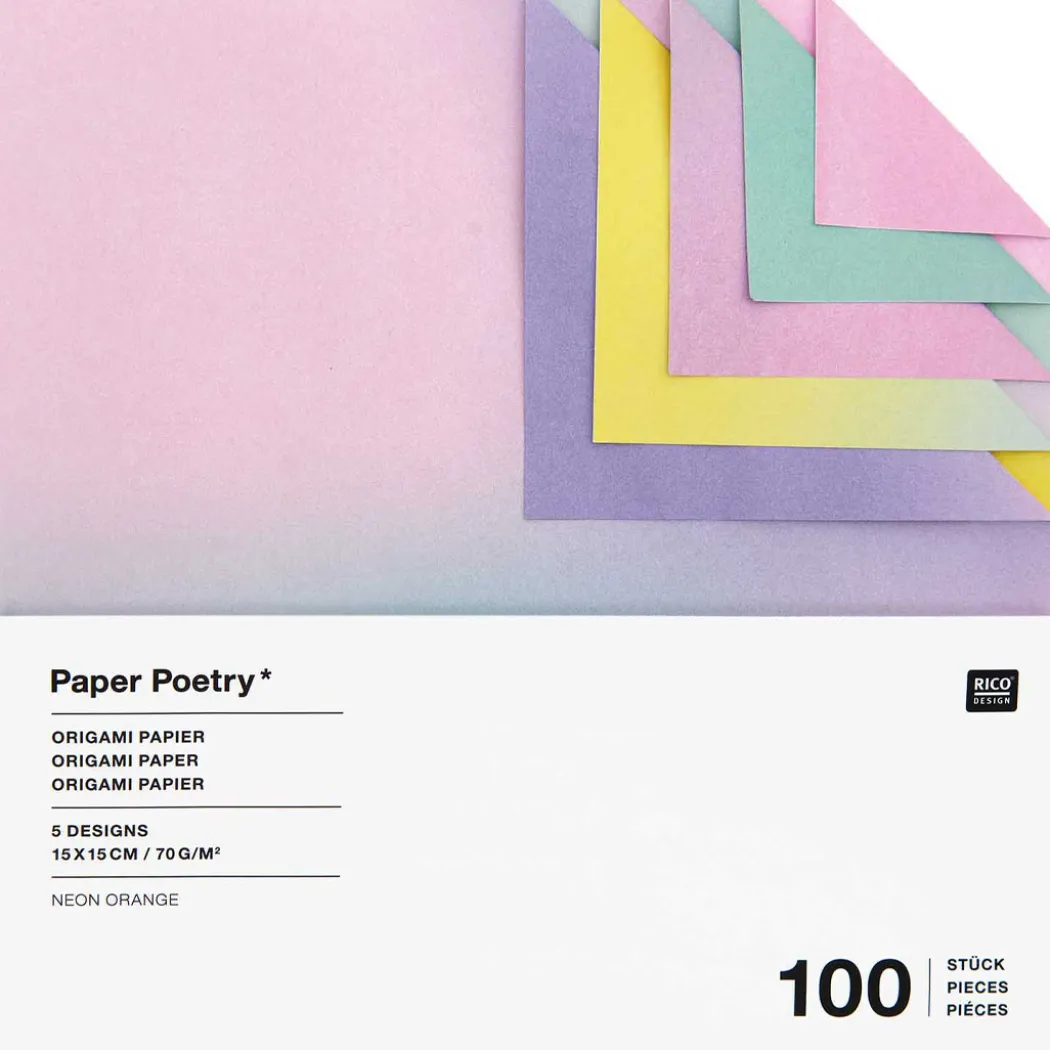 Origamipapper Blurry Gradient 15x15 cm 100 ark