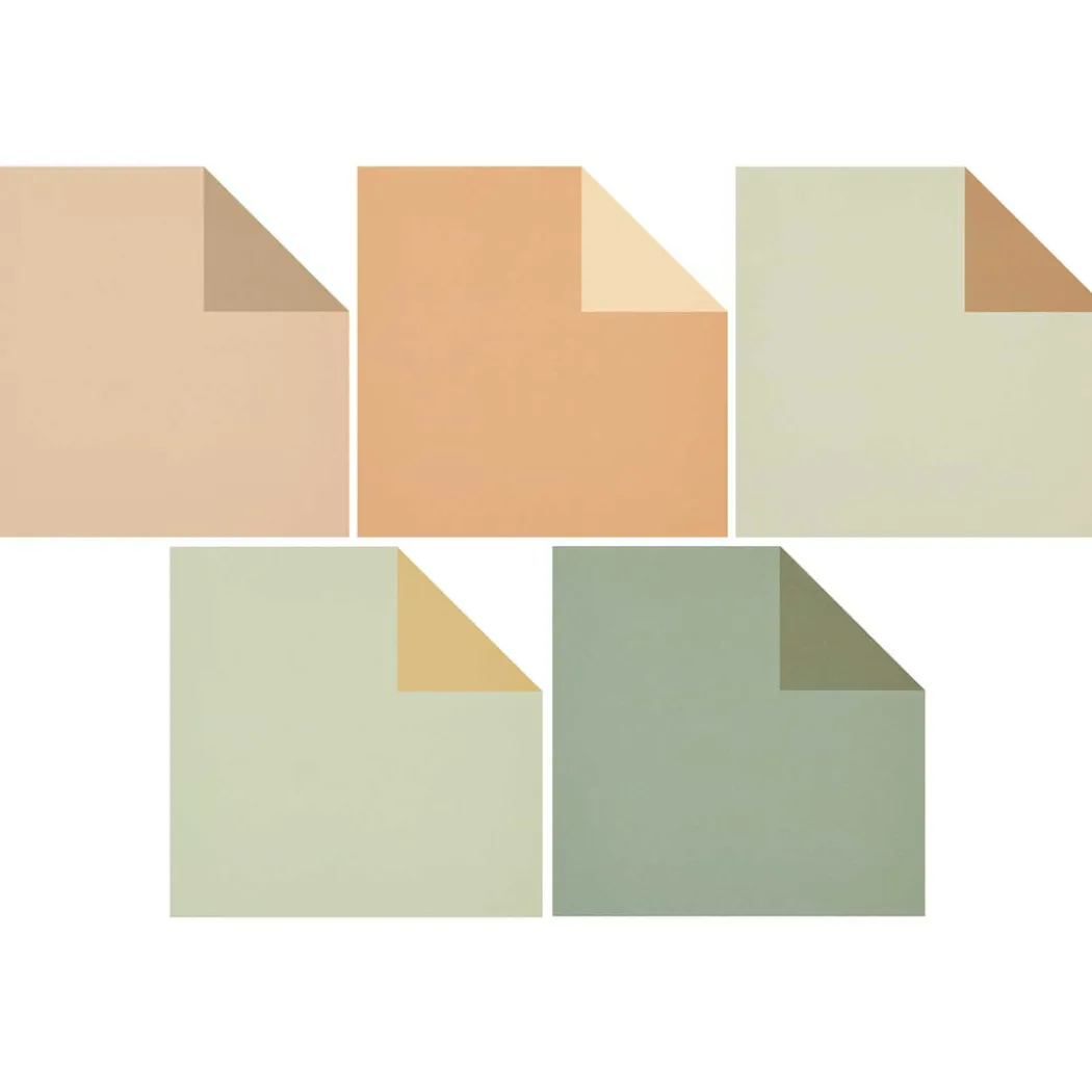 Origamipapper Duo Colour Earthy 15x15 cm 100 ark