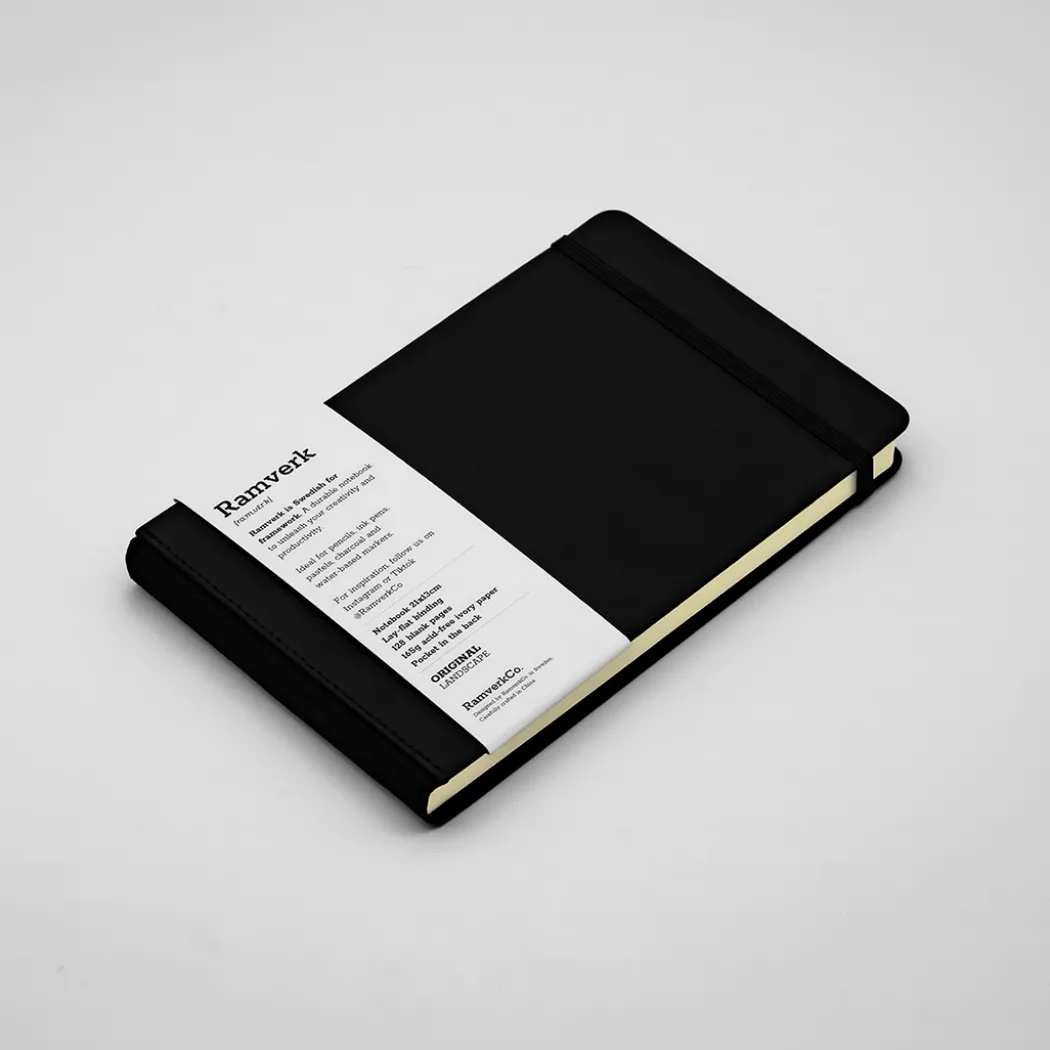 Original Black Sketchbook Landscape