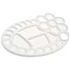 Oval plastpalett Blomma