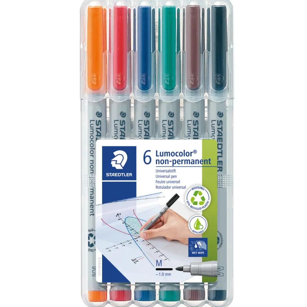 6-pack Lumocolor Non-permanent Medium