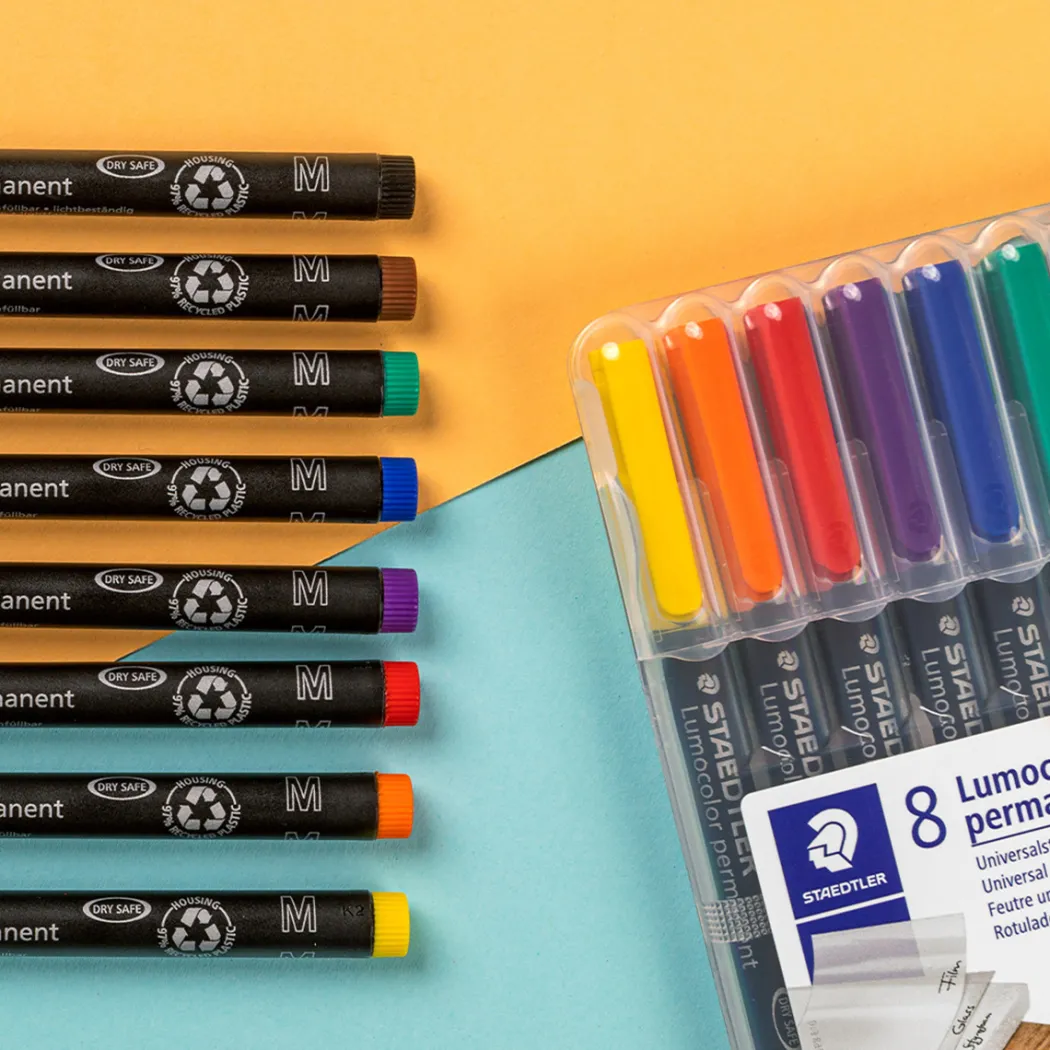 8-pack Lumocolor permanent Medium