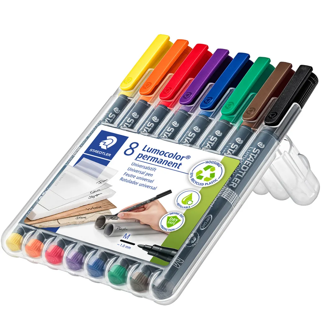 8-pack Lumocolor permanent Medium
