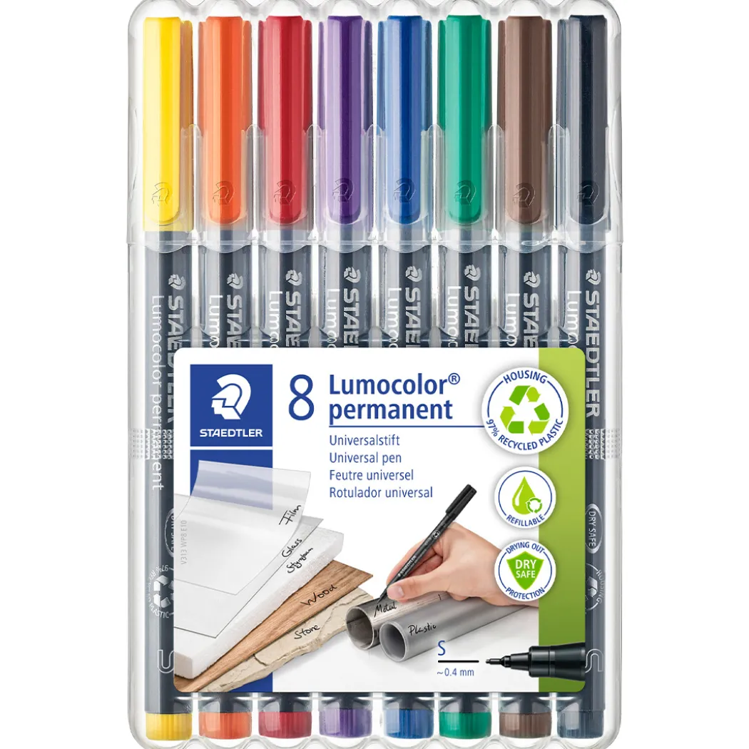 8-pack Lumocolor permanent Superfine