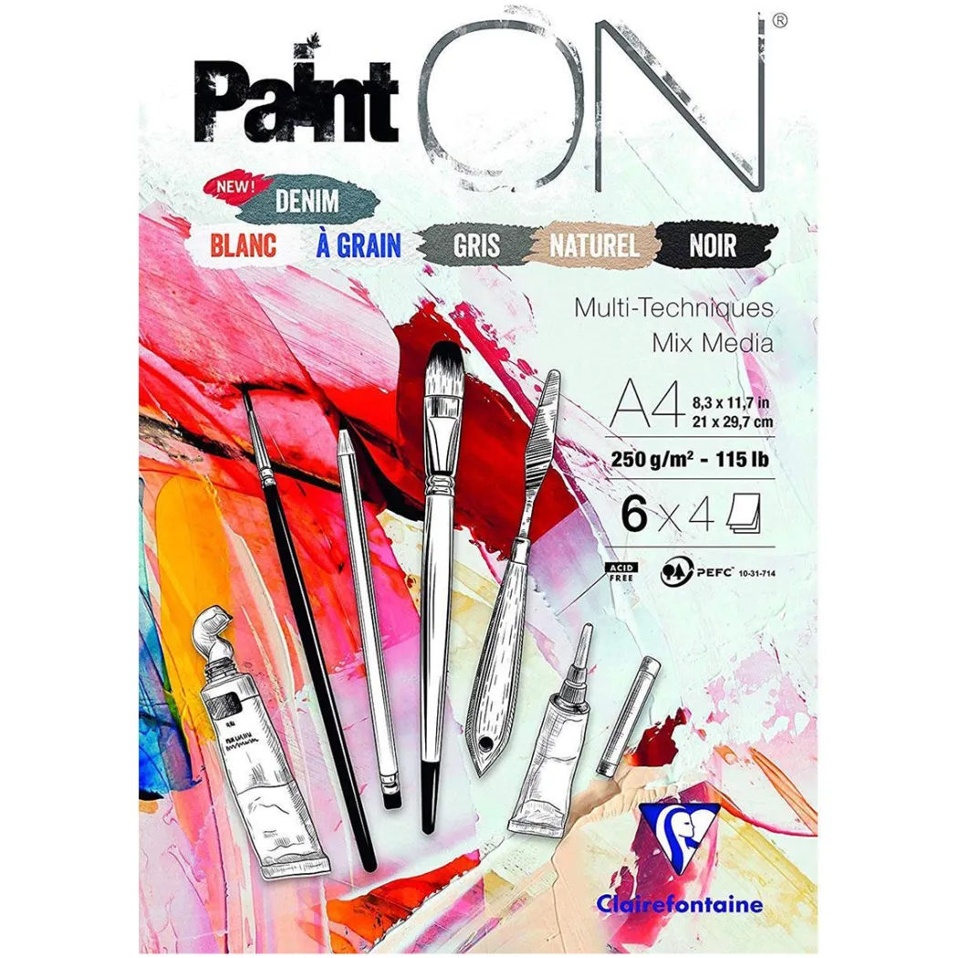 Paint'ON Konstnärsblock Assorted A4