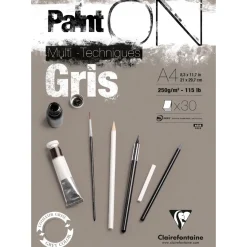 Paint'ON Konstnärsblock Gris A4