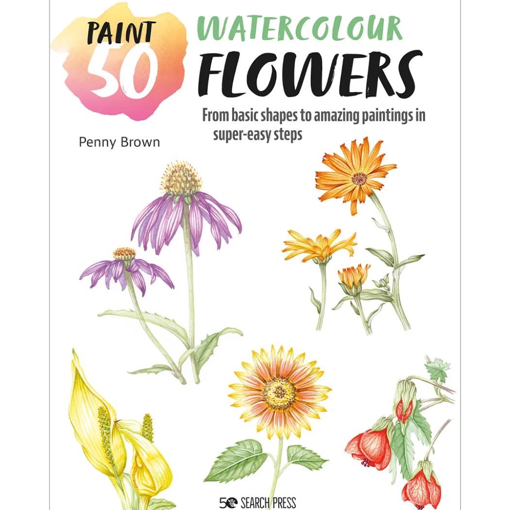 Paint 50: Watercolour Flowers