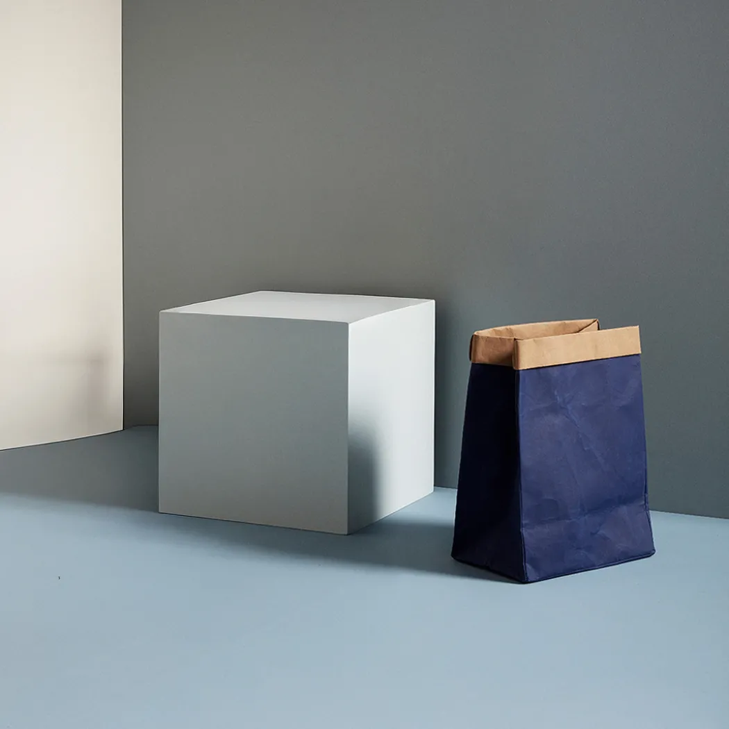 Paper basket Blue Förvaringskorg 2-set