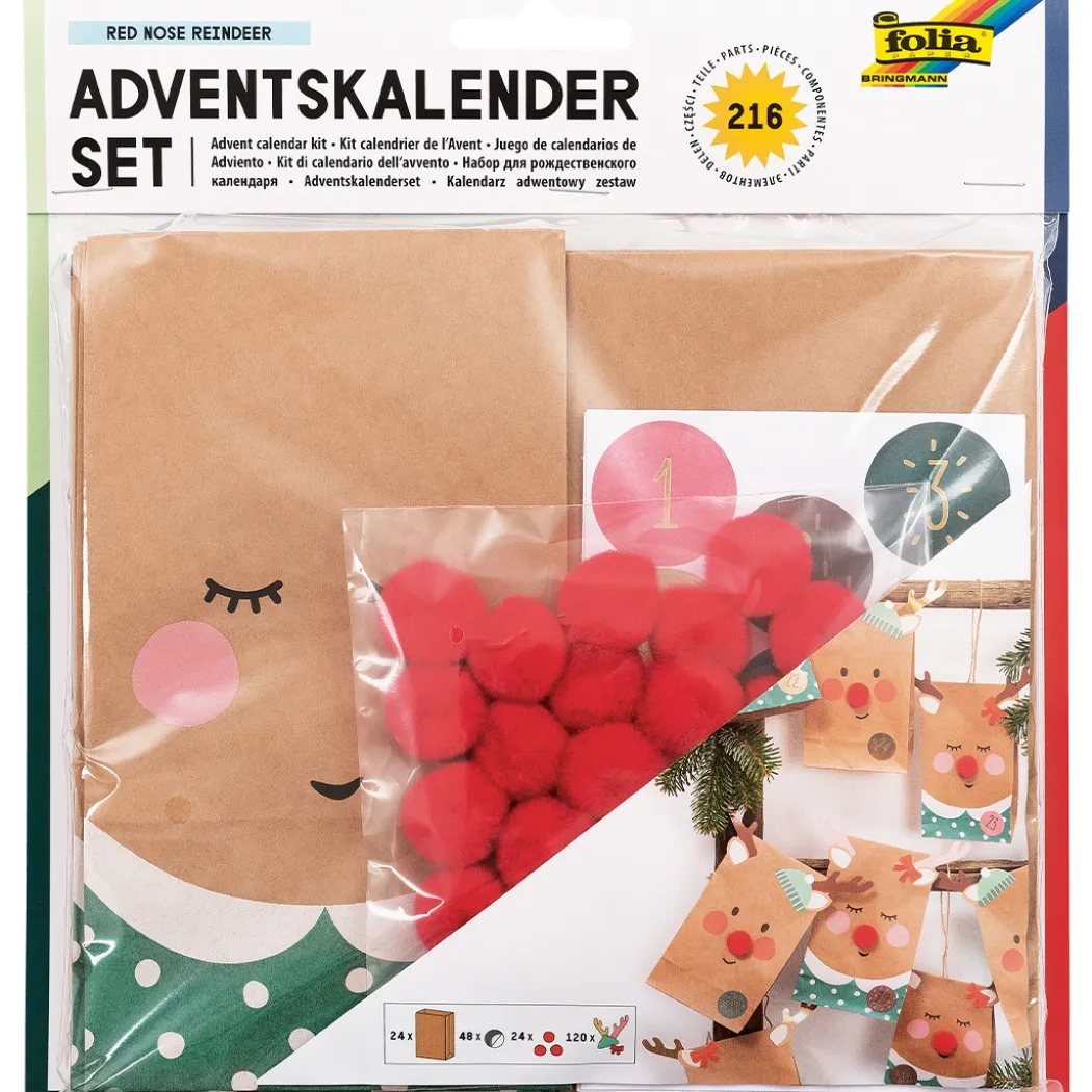 Papperspåsar till Adventskalender Natur 24-pack