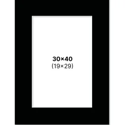 Passepartout Svart 30x40 cm