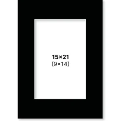 Passepartout Svart 15x21 cm