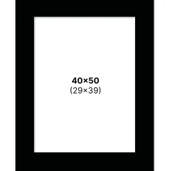 Passepartout Svart 40x50 cm