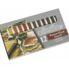 Pastellkritor Hårda Brun/Röd 12-set