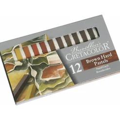 Pastellkritor Hårda Brun/Röd 12-set