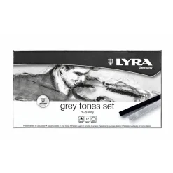 Pastellkritor Hårda Grey Tones 12-set