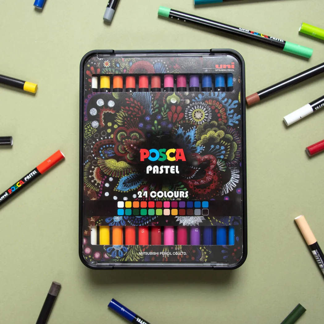 Pastellkritor 24-set