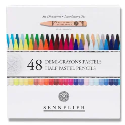 Pastellpennor korta 48-set
