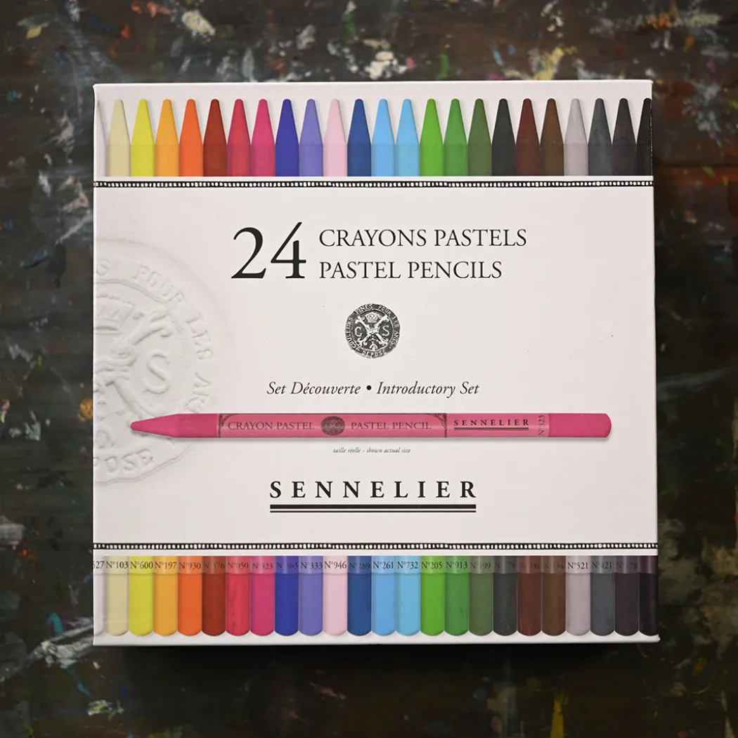 Pastellpennor 24-set